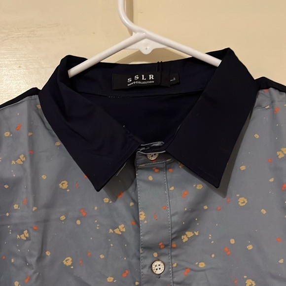 NWT Casual Stylish, Button Up Shirt for Men Cotton Print Pocket Short Sleeve - Picture 3 of 5